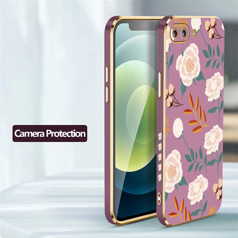 حافظة هاتف مطلية واقية لهاتف انفينيكس هوت 40 برو 40i 20 20S 20i 30i 30 4G 5G غطاء مطبوع عليه أوراق زهور السيليكون الناعمة #5