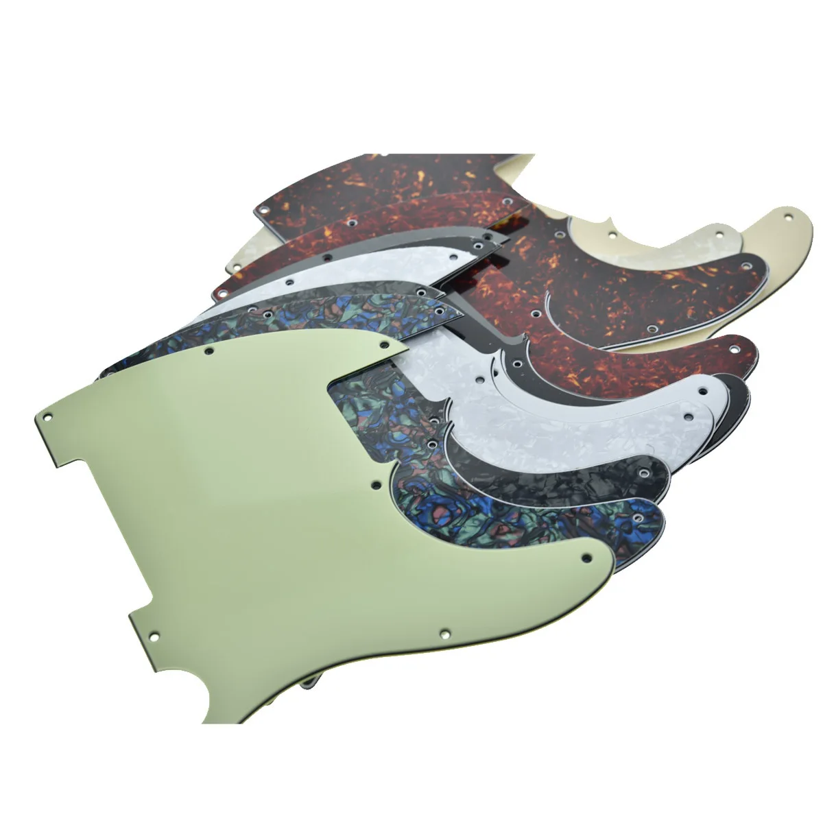 KAISH 8 Holes TL Pickguard for Telecaster Blank Pickguard Scratch Plates with screws for Esquire Various Colors