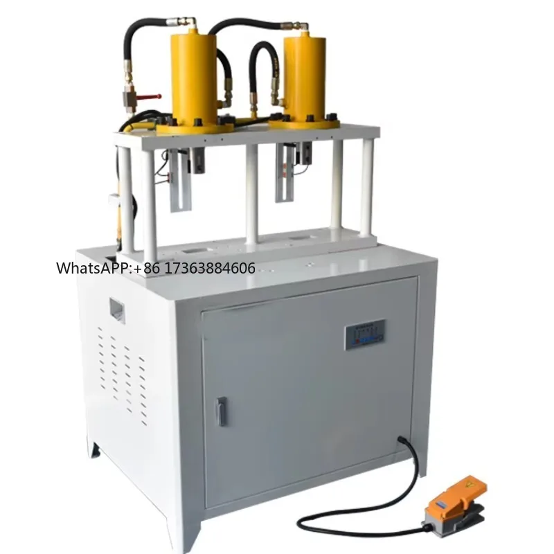 Multifunctional Double-station Semi-automatic Pipe Drilling Machine Flattening & Punching Machine