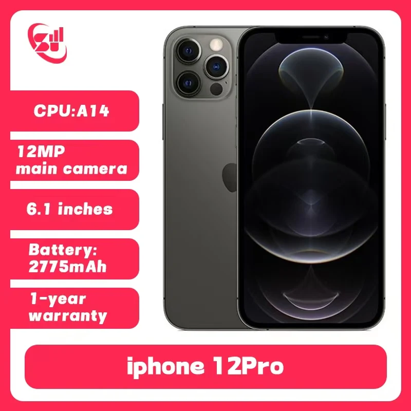 Unlocked iPhone 12 Pro 6G RAM 128GB 256GB ROM Smartphone 6.1