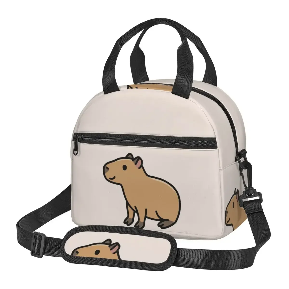 

Capybara Lunch Bags Insulated Bento Box Waterproof Lunch Tote Picnic Bags Cooler Bag for Woman Work