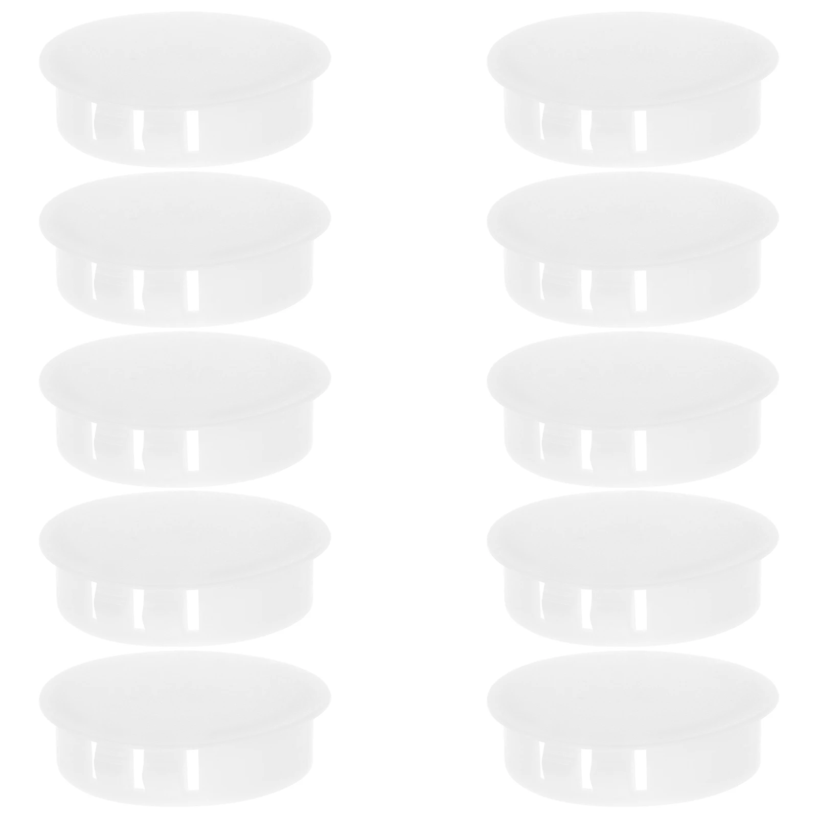 

10pcs Furniture Decorative Covers Plastic Hole Plugs Round Caps For Tables Chairs Cabinets Screw Filler Pocket Pipe