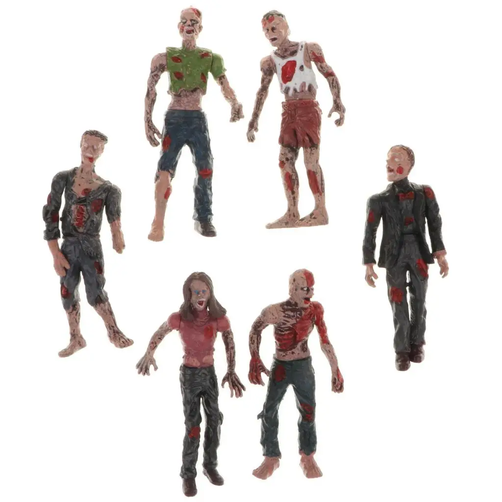 Set of 6pcs Walking Action Figures Movie Characters Model Kids Toys