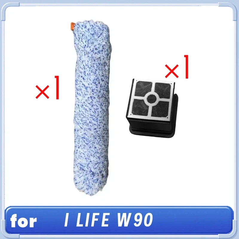 

Роликовая щетка и фильтры для I LIFE W90, беспроводной беспроводной сухой уборки, умный подметальный робот-пылесос, аксессуар