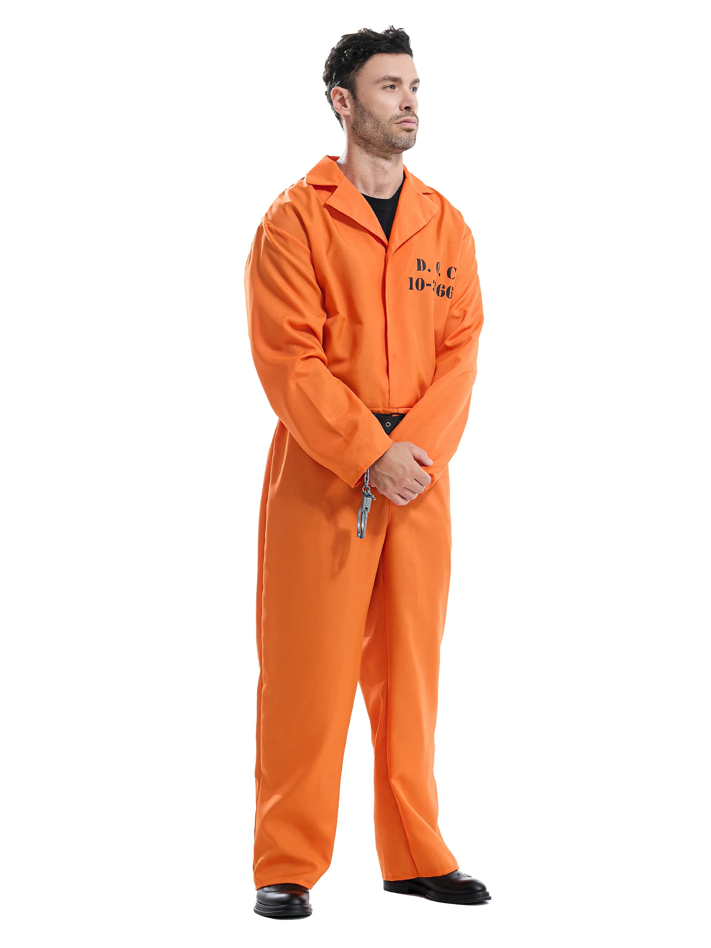 

Creative loween Prisoner Costume Men's Stage Performance Clothes Adult Cosplay Faionable Harrow Sle Polyester Fiber