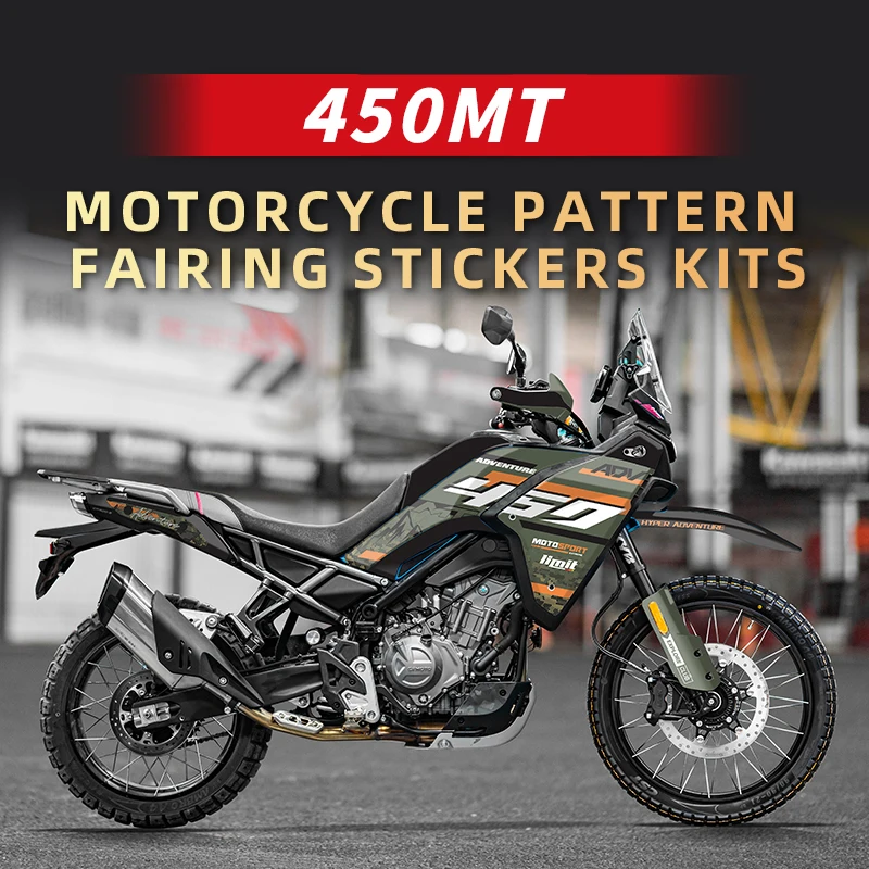 

Pattern Printing Stickers Kits for Motorcycle Protection and Decoration, Used for CFMOTO 450MT 450 MT, Various Styles