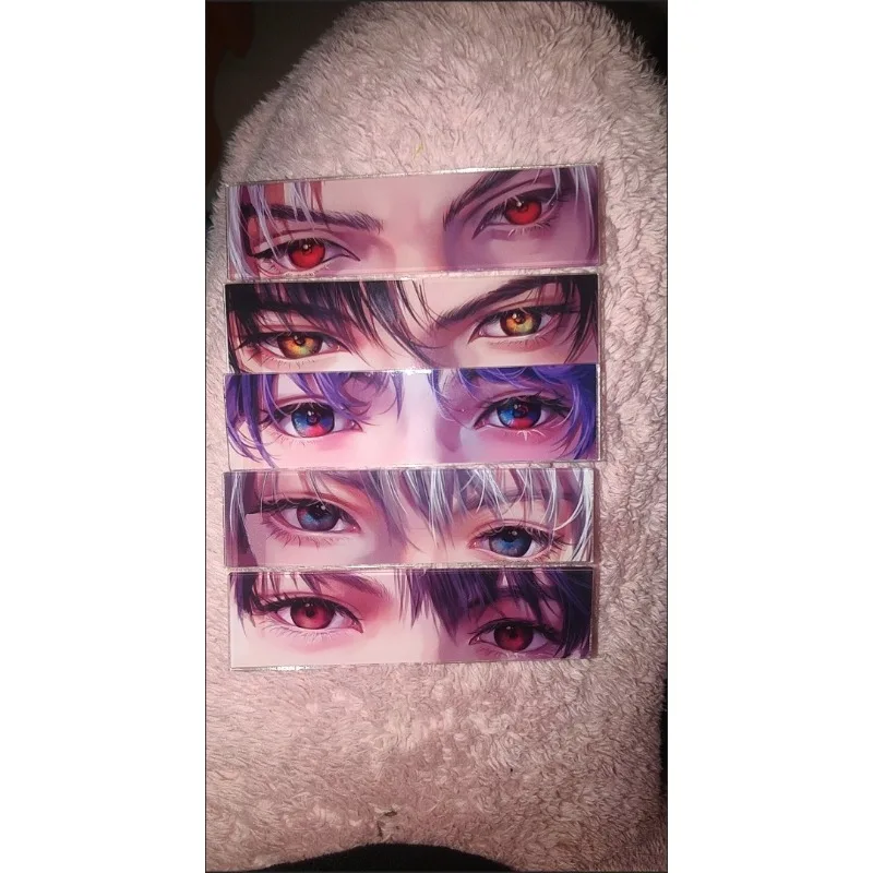 5 Buah Cinta dan Ruang Dalam Xavier Zayne Rafayel Ralayo Sylus Caleb Mata Bookmark Akrilik Gambar Kartu Model Piring Dekorasi Meja