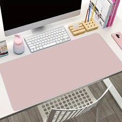 White and Black Mouse Pad Solid Color Gaming HD Mousepad XL Keyboard Pads Non-Slip Carpet Desk Mat Office Accessories Table Mats