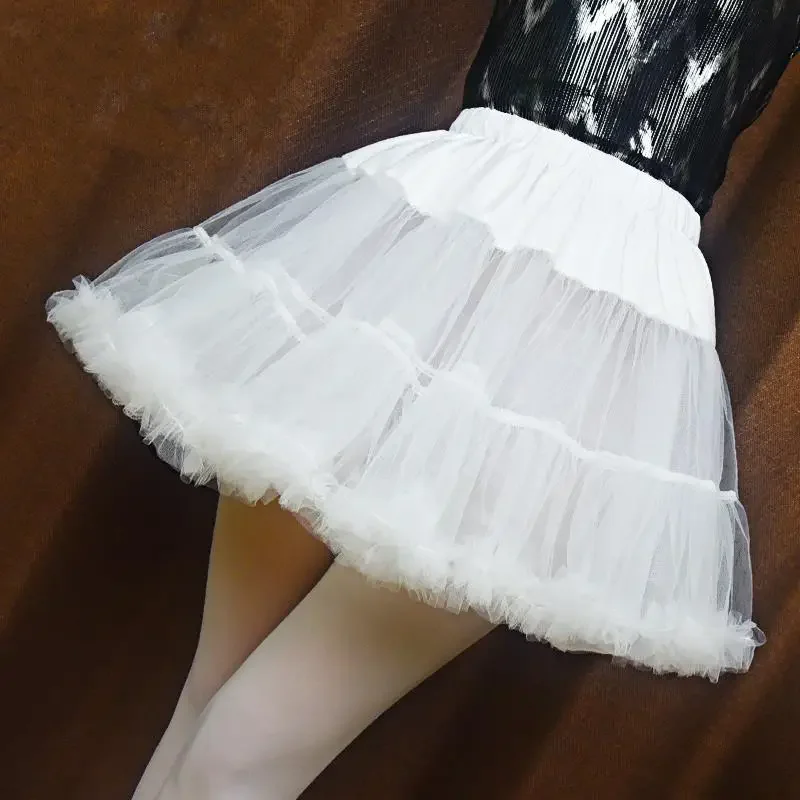 Vestido de enagua de tul corto para niñas, falda de tutú Lolita, Faldas Cupcake, nuevo