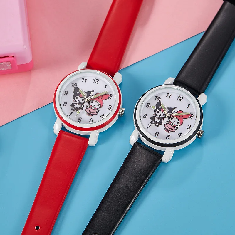 ساعة سانريو كارتون للأطفال كورومي سينامورول كوارتز لطيفة كاجوال مقاومة للماء هدية عيد ميلاد للنساء والفتيات والأطفال #2