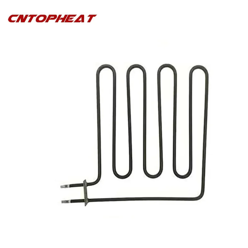 Aquecedor tubular 220V 2KW Elemento de aquecimento de forno de ar quente de aço inoxidável para sauna/fogão/forno
