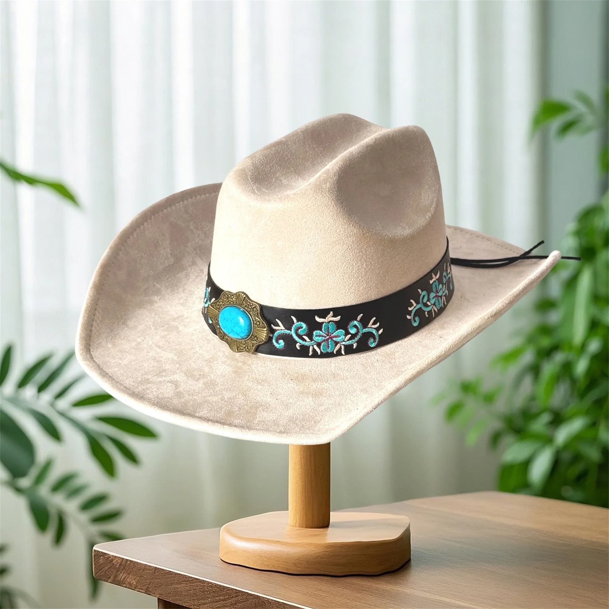 

Мужская и женская шляпа-федора в винтажном стиле, классическая панама с широкими полями и вышитым ремешком для активного отдыха и мероприятий