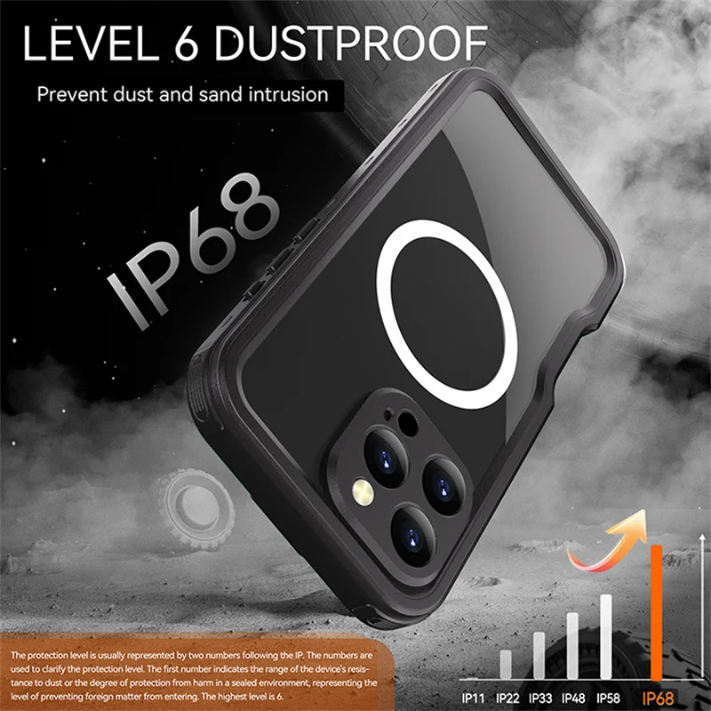 2024 New Arrival Redpepper IP68 Waterproof Case for iPhone 16 Pro Max 16 Pro 16 Plus 16 Military Grade Protection Defender Cover