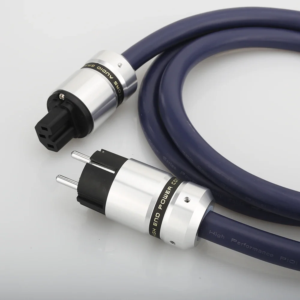 Высококачественная производительность Кабель питания Schuko EUR Шнур питания Hi-Fi Шнур питания Schuko Для CD DVD Ламповый усилитель Предварительный усилитель Домашний кинотеатр