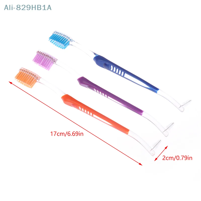 Cepillo de dientes de ortodoncia Dental, cepillo de dientes Interdental de doble punta, ajuste en V, tufo de extremo, aparatos de limpieza de dientes, cuidado bucal, 4 Uds.