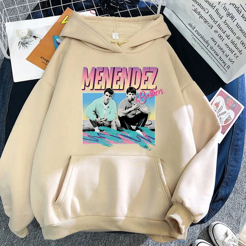 Nicholas Chavez Menendez Brothers Hoodies Long Sleeve Winter Hooded Sweatshirts Funny Cartoon Graphic Pullovers Men/Women Hoodie