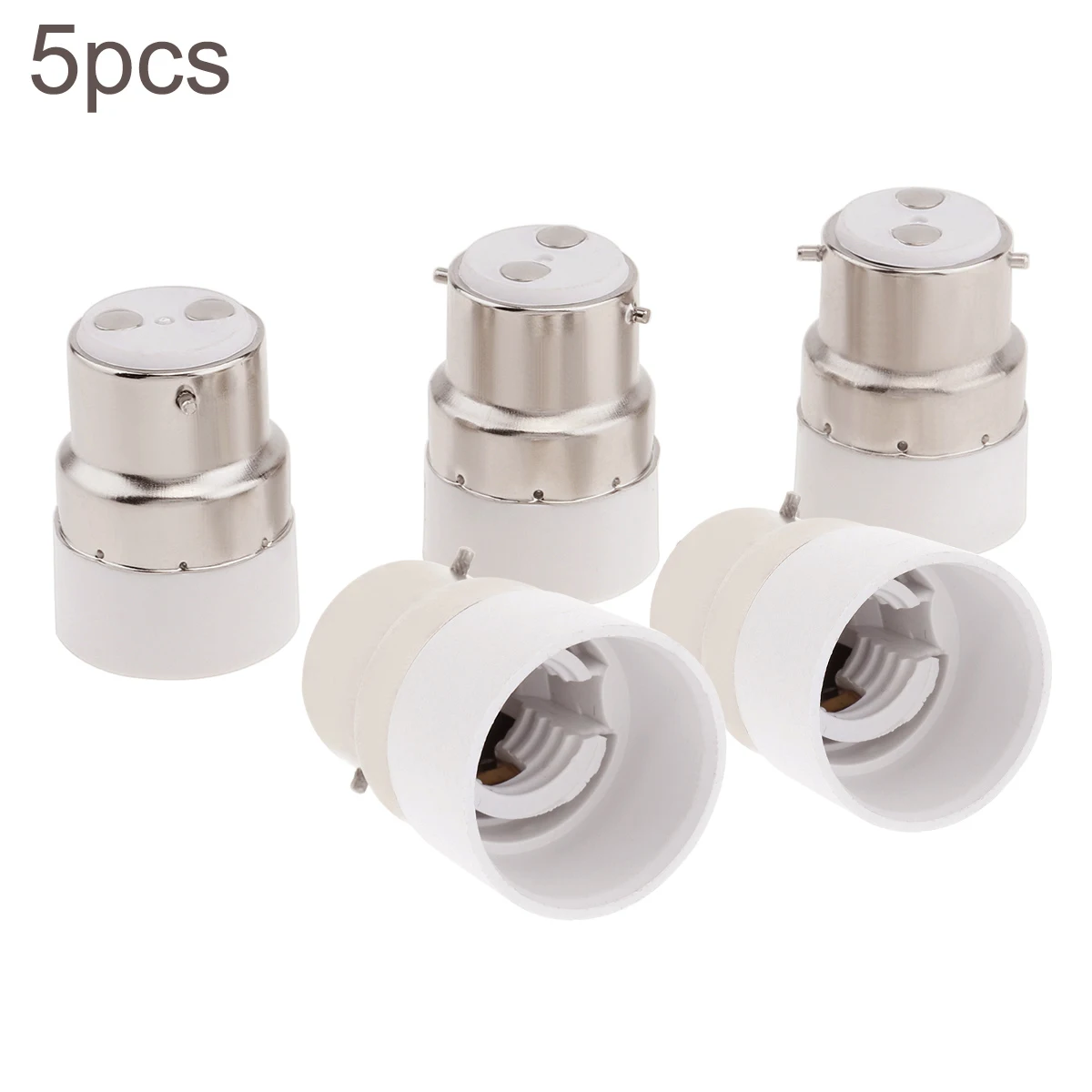 5pcs/lot Universal B22 to E14 High Temperature Resistant LED Bulb Base Adapter Light Converter Lamp Socket Holder