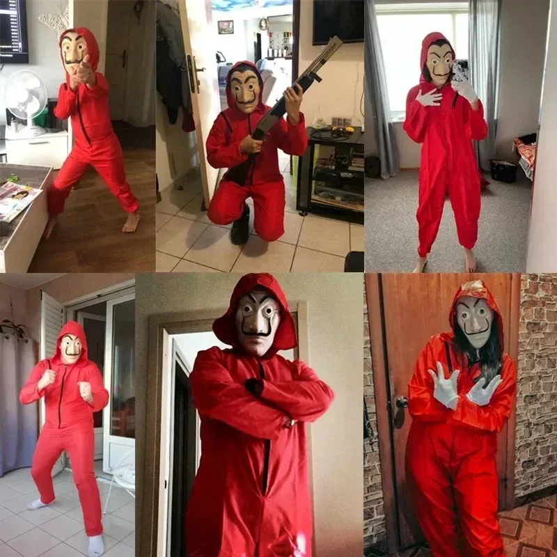 أزياء أنيمي دالي التأثيرية، أزياء المال الورقية، أقنعة السصارة التأثيرية، أزياء تنكرية، أزياء الهالوين