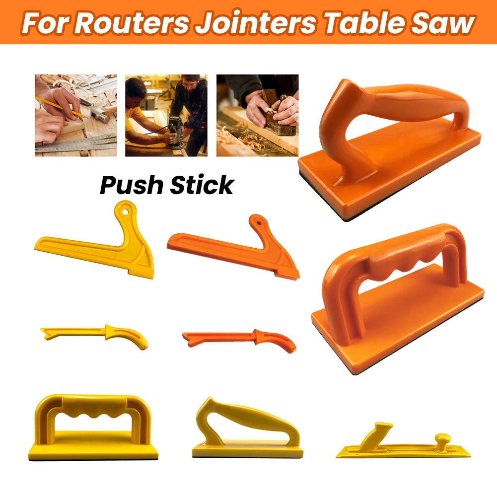 

Safety Push Block Stick Woodworking Safety Plastic Push Handle Wood Saw Push Block Sticks Table Saw Woodworking Push Block Tools
