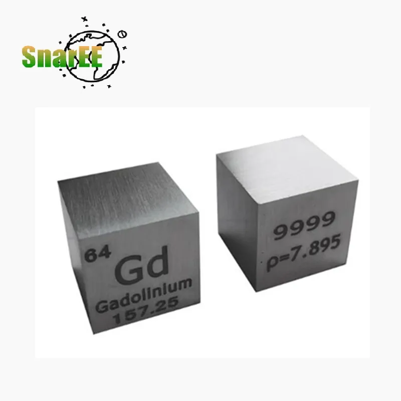 

Gadolinium Element Cube Gd 10x10x10mm Gadolinium Cube Purity 99.9 Scientific Research Materials