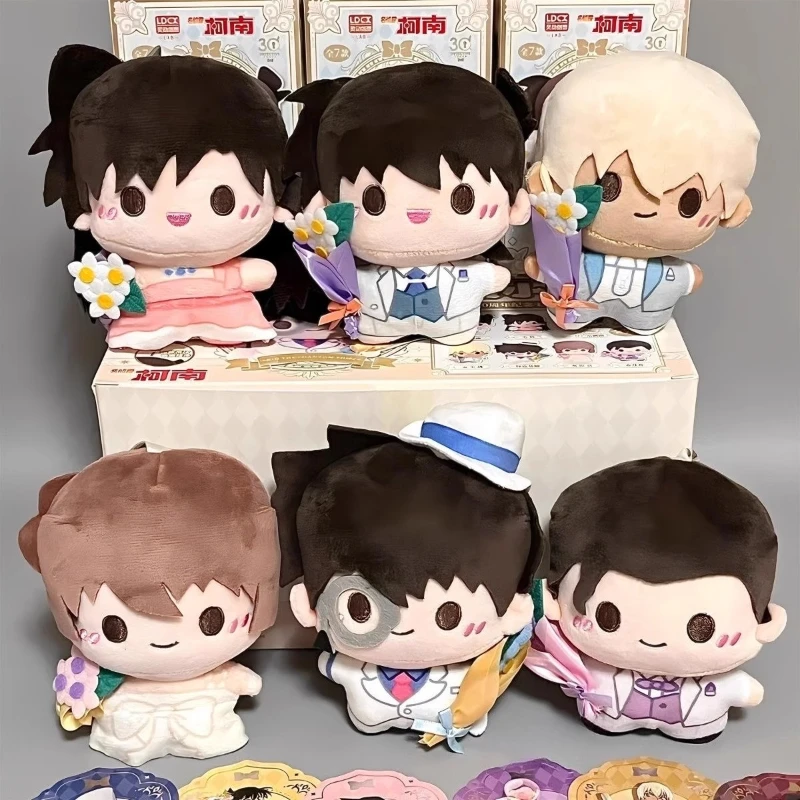 Genuine Conan Smart Plush Series Blind Box 30th Anniversary Kuroba Kaito Surprise Box Doll Ornament Toys Anime Gifts Perimeter