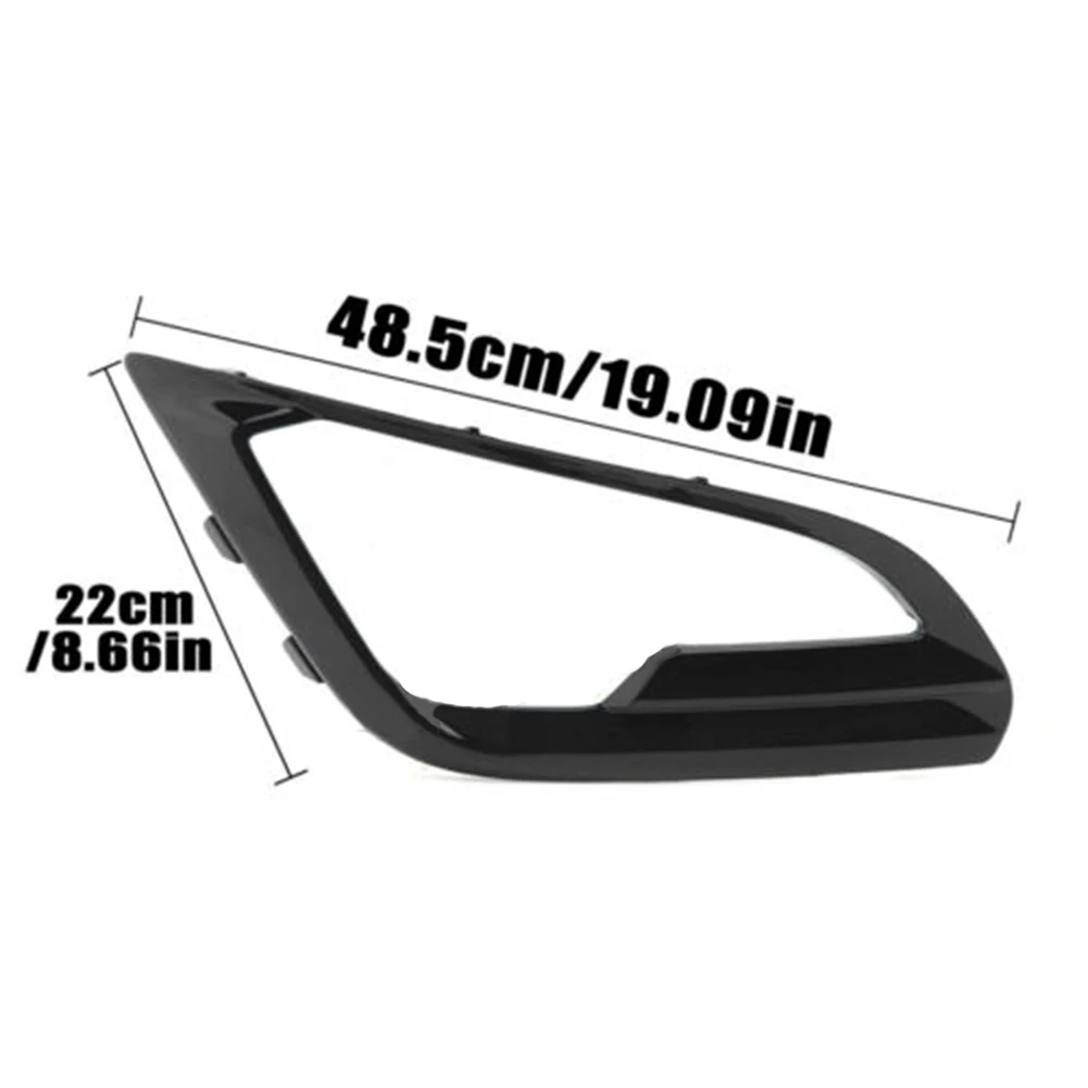 

Cover Fog Light 1 Pcs ABS Plastic Bezel Black Direct Replacement Front Bumper Right Passenger Side 100% Brand New