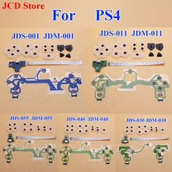 JDM-001/011 JDS-030 JDS-040 JDS-055 USB Charging Port Board Conductive Film Silicone Rubber Button For PS4 Pro Slim Controller