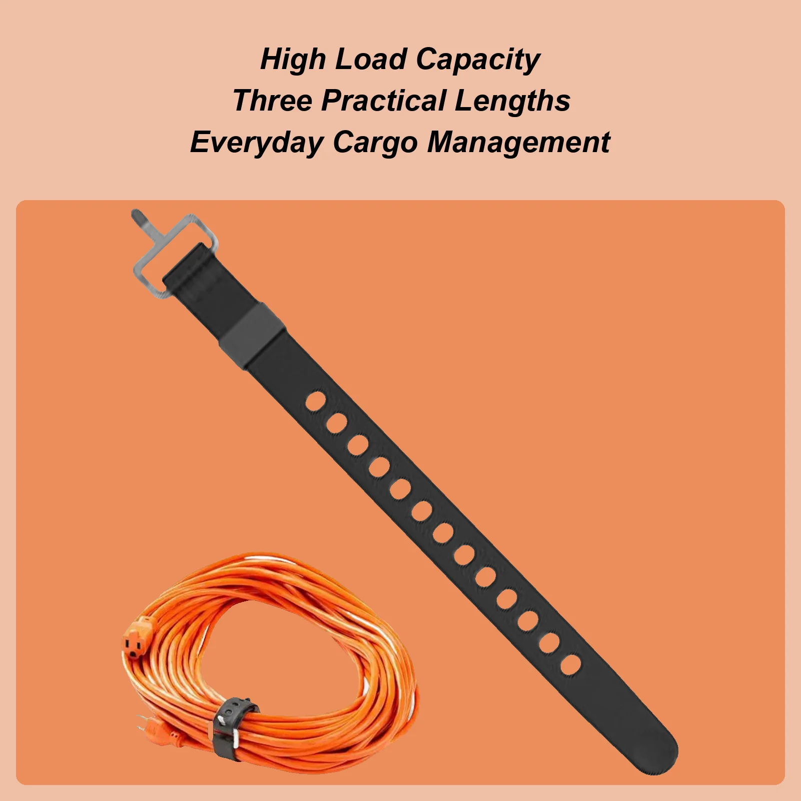 Tie-Down Straps Nylon Tie-Down Strap For Luggage Self-Locking Cable Fixing Tool Utility Belt For Home Storage Transportation