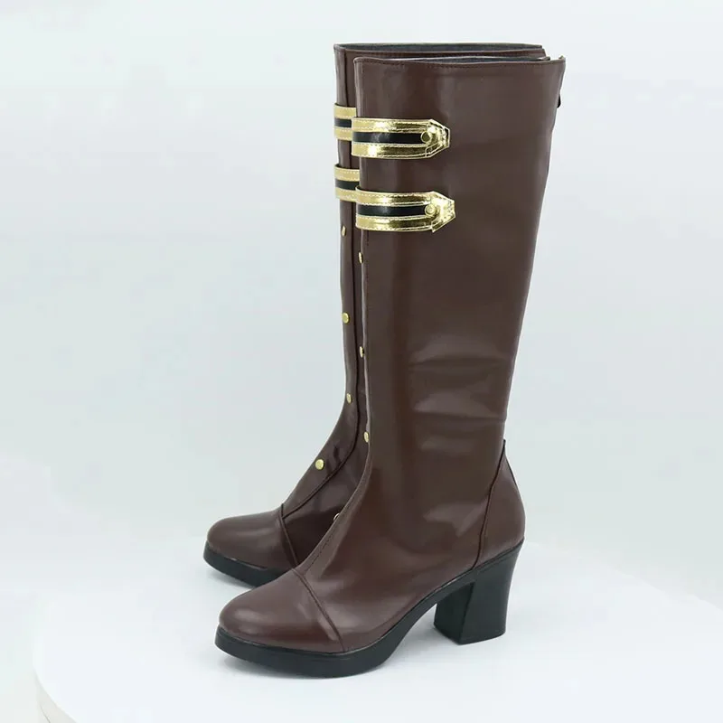 

Игра LOL Arcane Кейтлин Кирамман Сапоги Обувь из искусственной кожи Хэллоуин Карнавал Вечеринка Косплей Реквизит На заказ Женщины x 8 'm6,