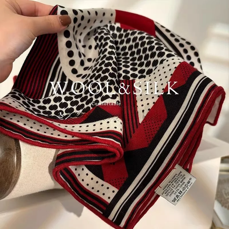 double-sided-wearable-silk-wool-scarf-warm-neck-warmer-autumn-winter-fashionable-korean-style-printed-square-scarf-for-all-ages