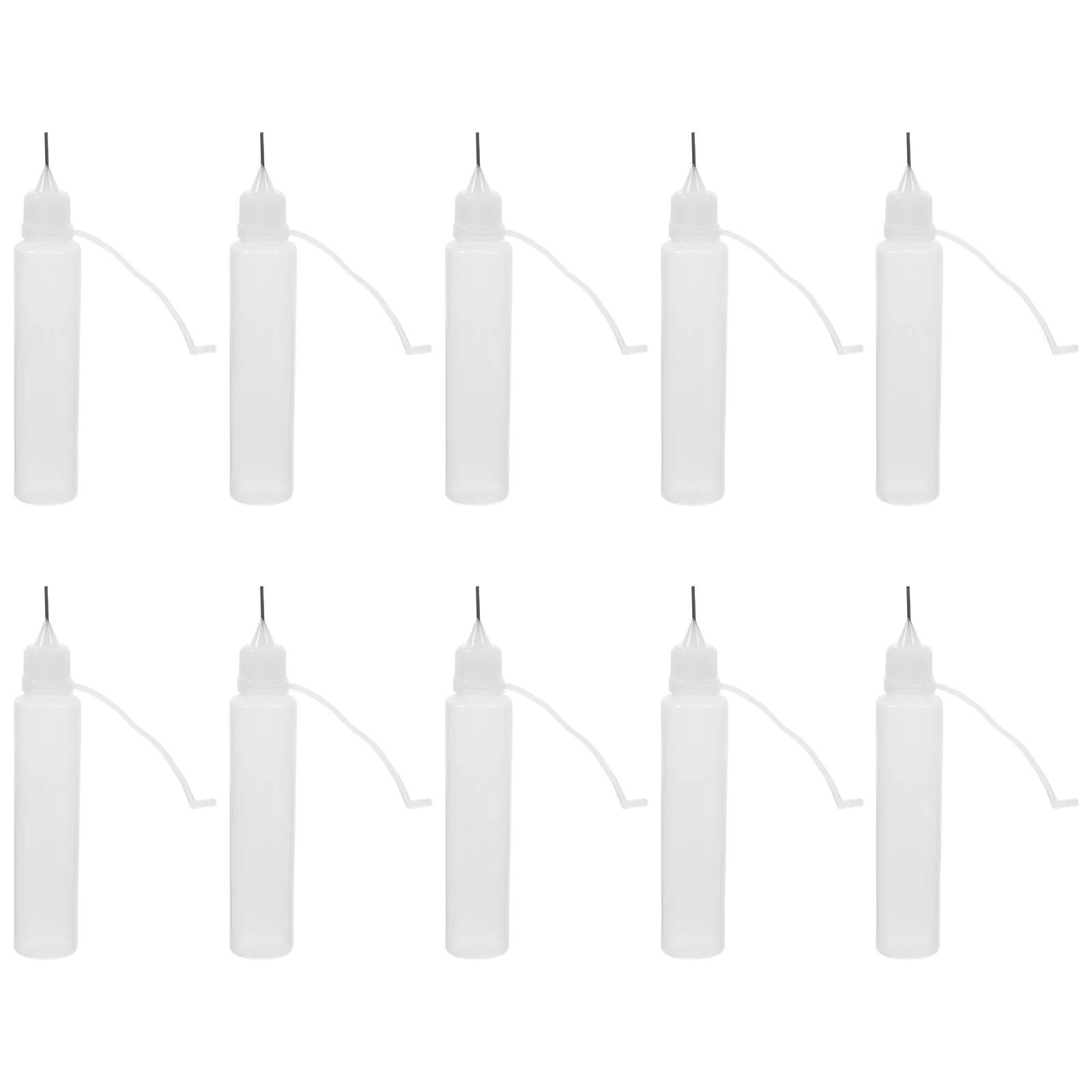 10 Pcs Squeeze Bottles Pinhole Addition Empty Glue Precision Applicator Storage Transparent Painting Travel