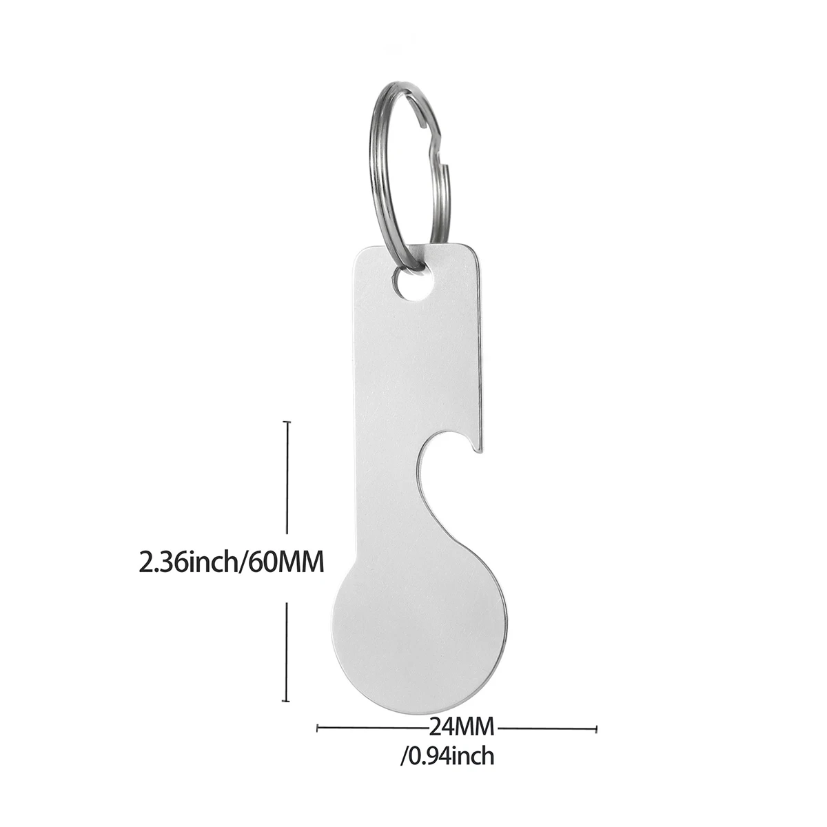 2Pcs Custom Name Keychain Supermarket Cart Token Customized Text Key Chain Festival Gift Personalized Text Beer Bottle Opener