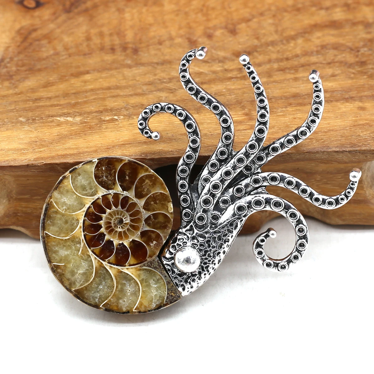 ジュエリー作りのための真珠のタコの形をしたペンダント,ネックレス,イヤリング,アクセサリー,47x67mm
