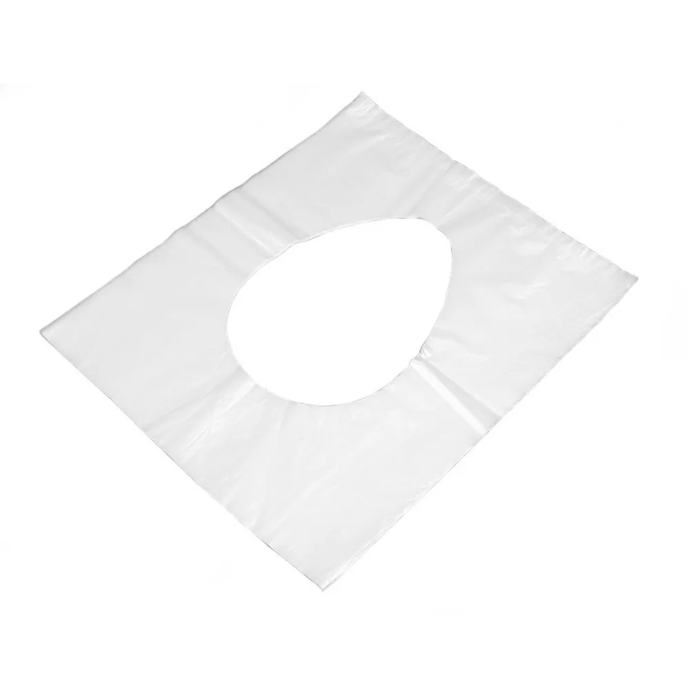 

50 шт. пластиковые одноразовые накладки на сиденье унитаза в индивидуальной упаковке, нескользящие накладки на сиденье унитаза, водонепроницаемые универсальные