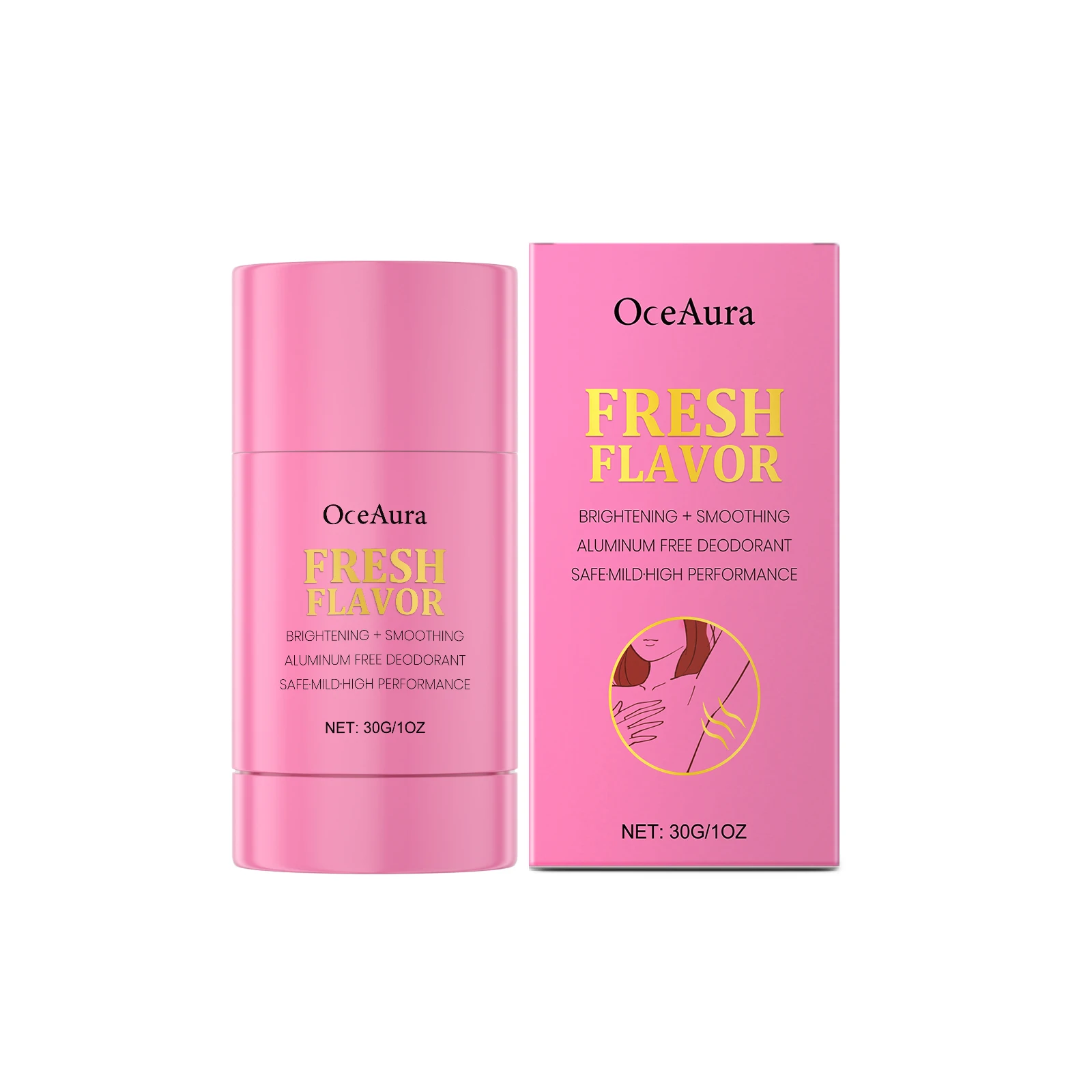 

Underarm Care Cleaning Stick, Long-Lasting Fresh Attractive Aroma Mild Refreshing Smell Cleaning Care