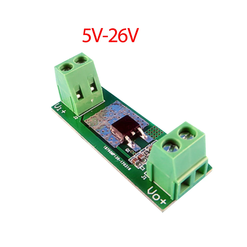 3V-20V/5V-26V/12V-36V 5A DC Power Supply Reverse Connection Protection Board Power Module Protection High Current Safe Reliable