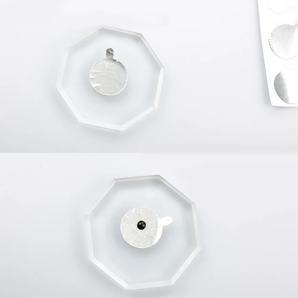 300 Stück Wimpernkleber Aufkleber Aluminiumfolie Dichtung Langsamer Kleber Härtung Graftverlängerung Klebepads für Schönheits-Make-up