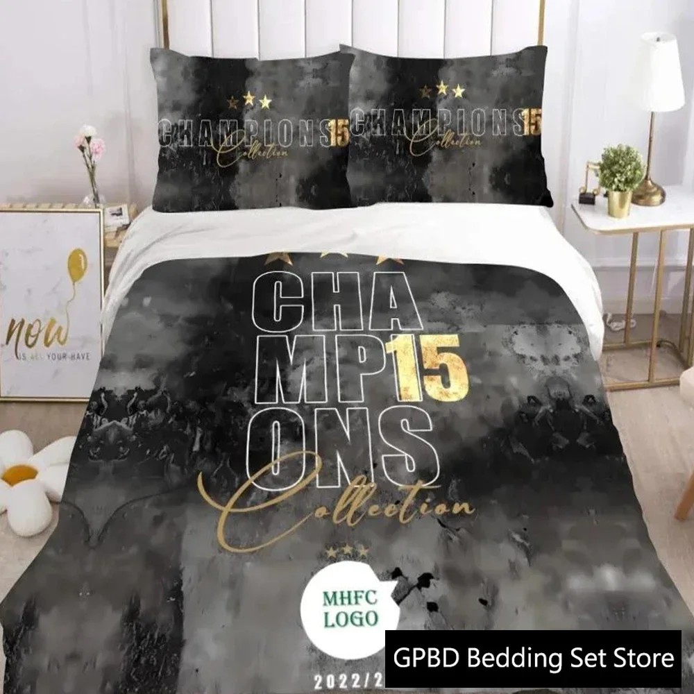 Israel MHFC Maccabi - Haifa Champions 15 Bedding Set Bedroom Soft Modern Bedspreads Comefortable Duvet Cover Quilt Pillowcase