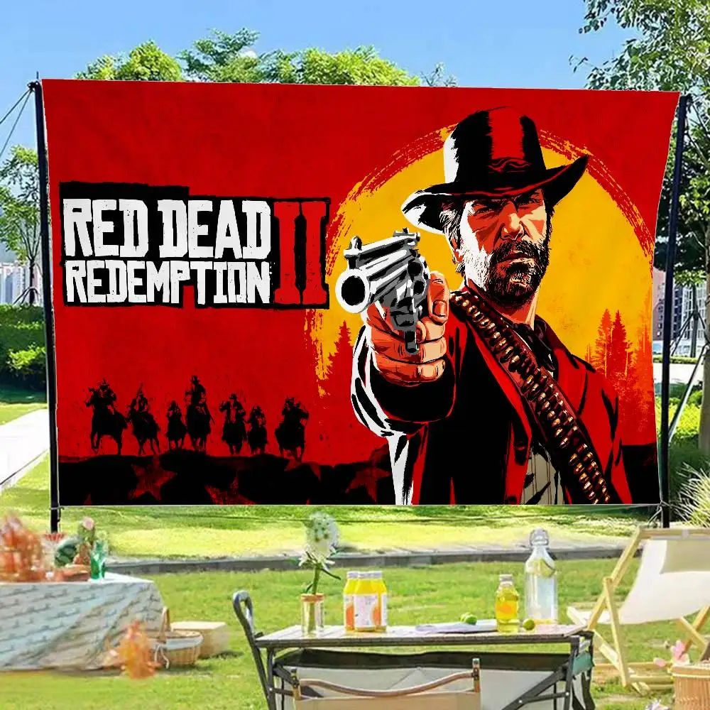 Game R-Red Dead-R-Redemptions Anime Chart Flag for Living Room Home Dorm Decor Art Home Decor Banner