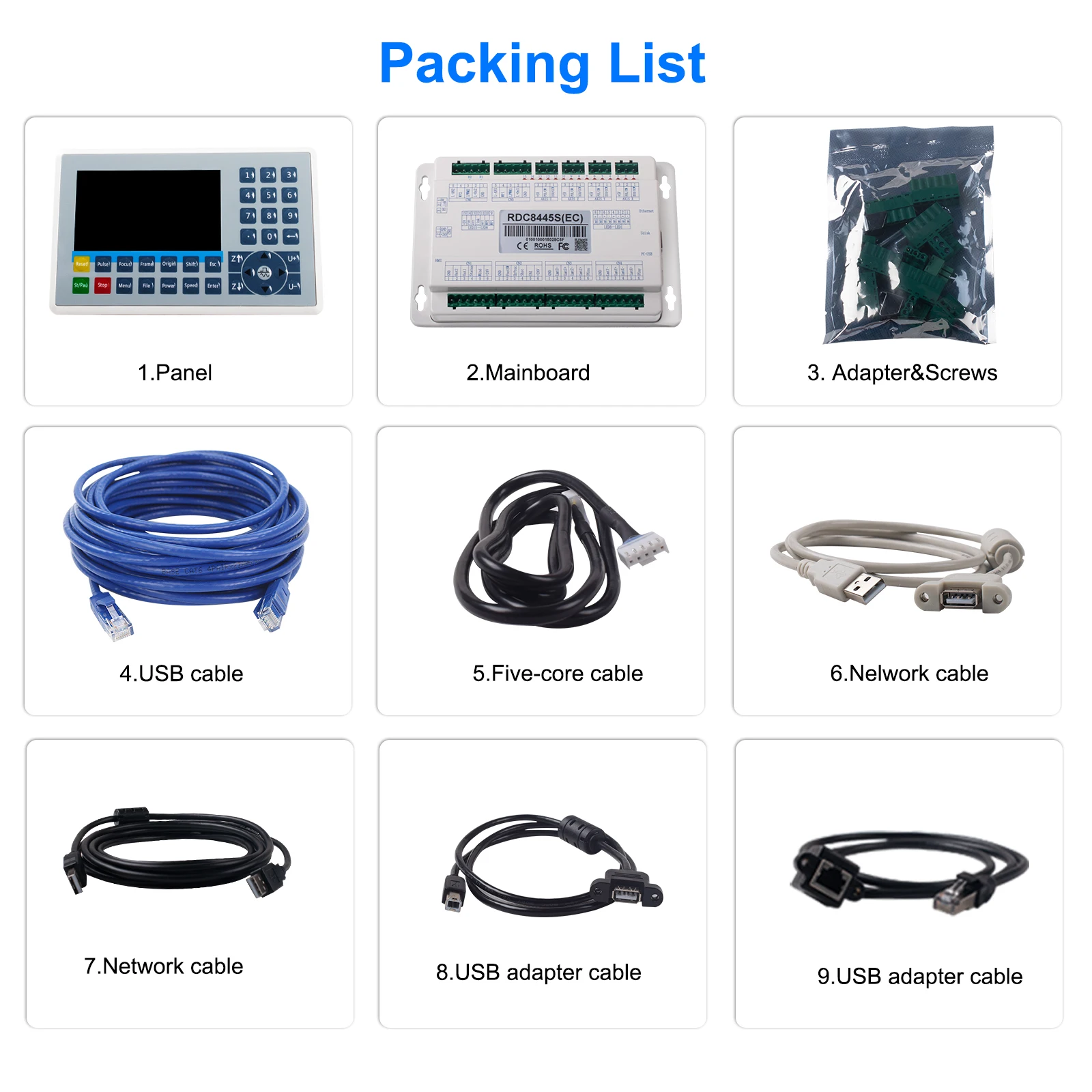 Ruida RDC8445S Controller for CO2 Laser Engraving Cutting Machine Upgrade CO2 Laser Controller EU stock