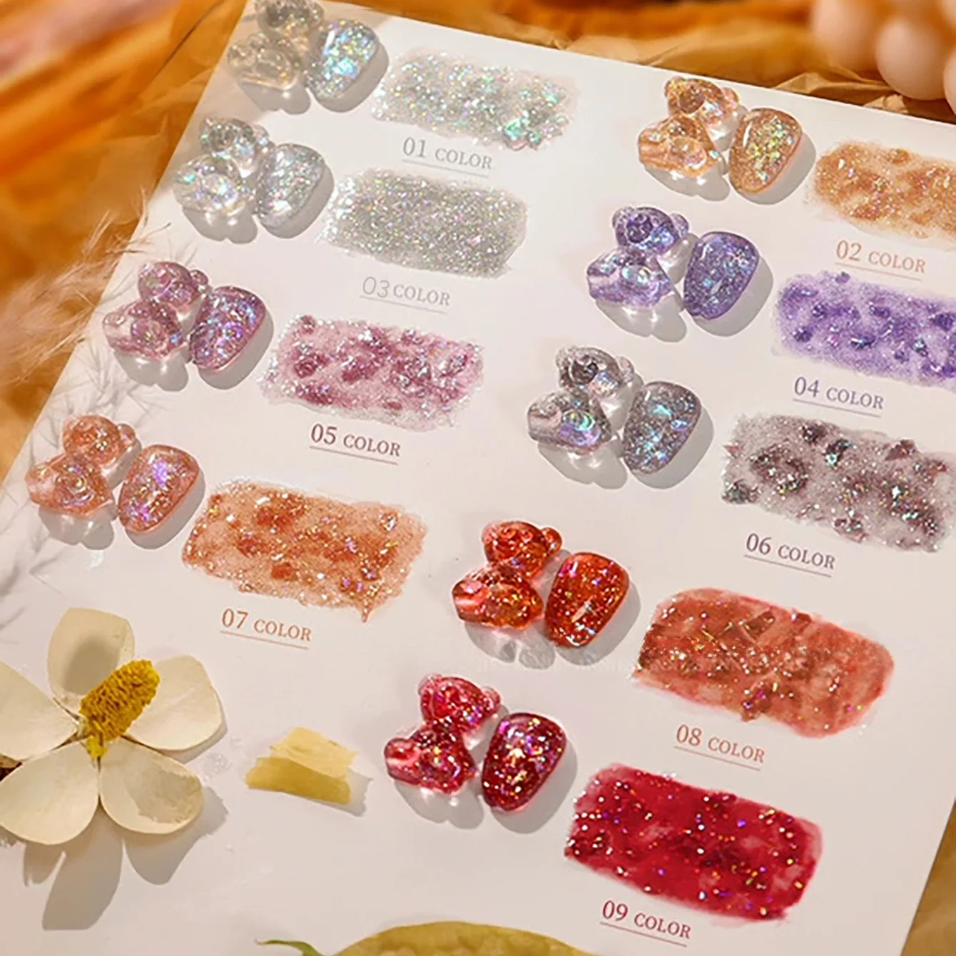 1pcs SHAKA Galaxy Nebula Exploding Gel Nail Polish Multi-Color Laser Flash Glitter Sequins Daily Whitening Versatile Nail Art