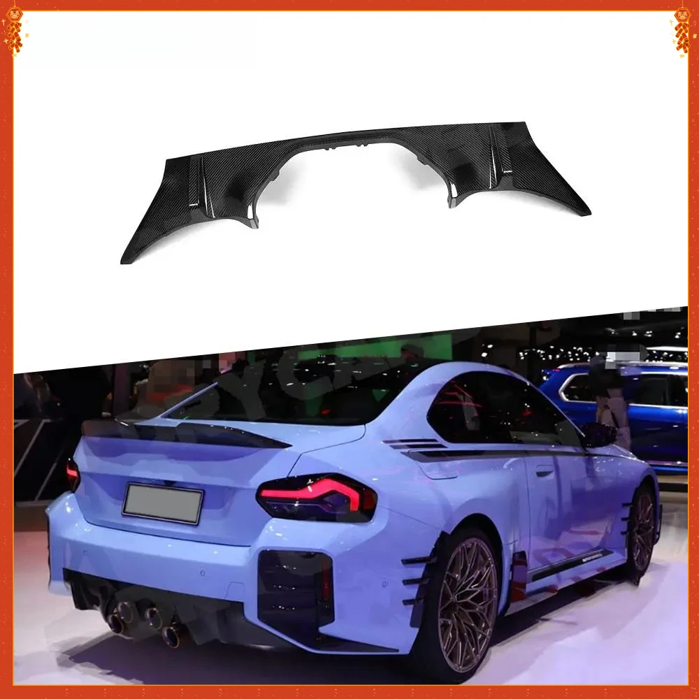 

For BMW M2 G87 2023+ MP Style Coupe Carbon Fiber Rear Bumper Lip Diffuser Spoiler Middle Exhaust Pipe Outlet Car Body Kit