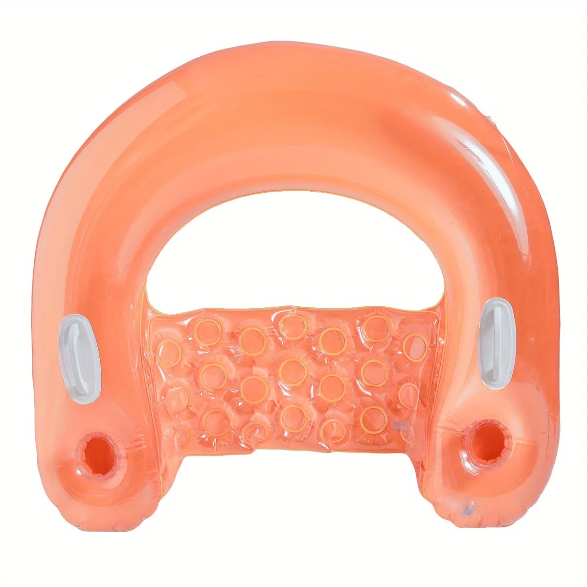 

U-shaped water floating row thickened inflatable sofa swimming ring backrest recliner with handle inflatable floating ring