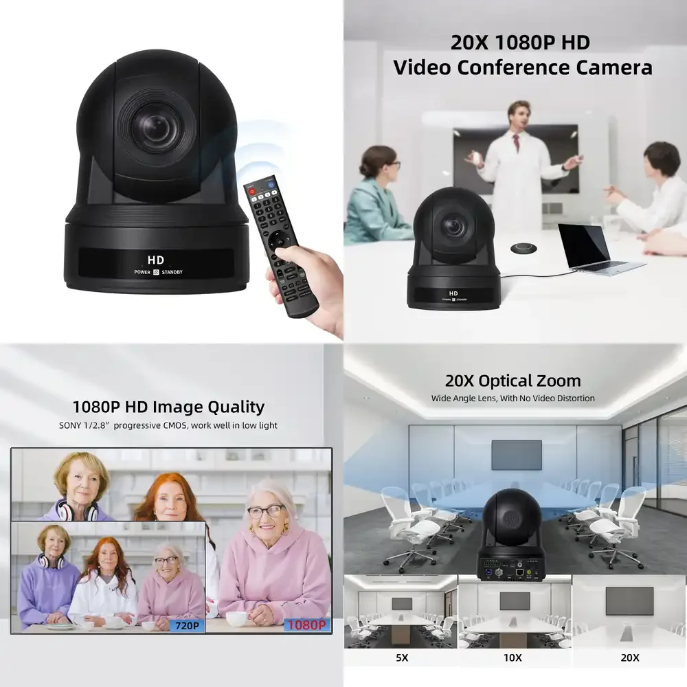 

Камера IP PTZ с автофокусом 20x для трансляций, 900 МГц, Kato Vision, для конференций и стриминга, прямые поставки с завода