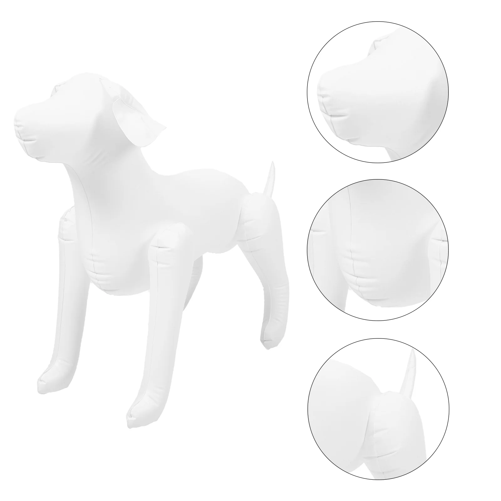 

Dog Mannequin Display Stand Pet Clothing Model Sculpture Self Standing Inflatable Dogs Apparel