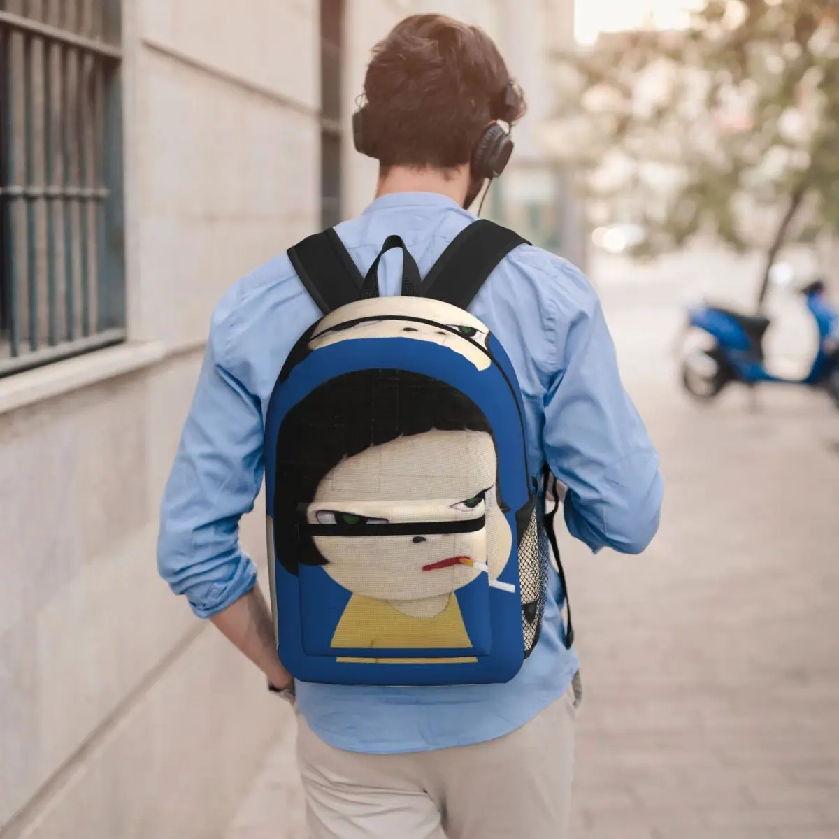 

Yoshitomo Nara Backpack Boys Girls BookBag Children School Bag Computer Shoulder Bags for Men Women