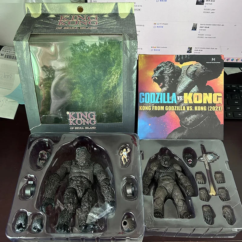 Godzilla X Kong 2 : The New Empire New Colors Action Figures SHM Gojira KONG Godzilla Monster Figurine Doll Model Ornaments Toys