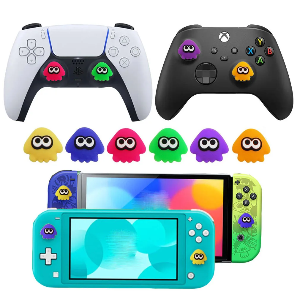 Silicone Thumb Stick Grip Cap Joystick Cover For Nintendo Switch Oled/Lite For Sony PS5 PS4 PS3 Xbox One/360 Slim/Pro Series X/S