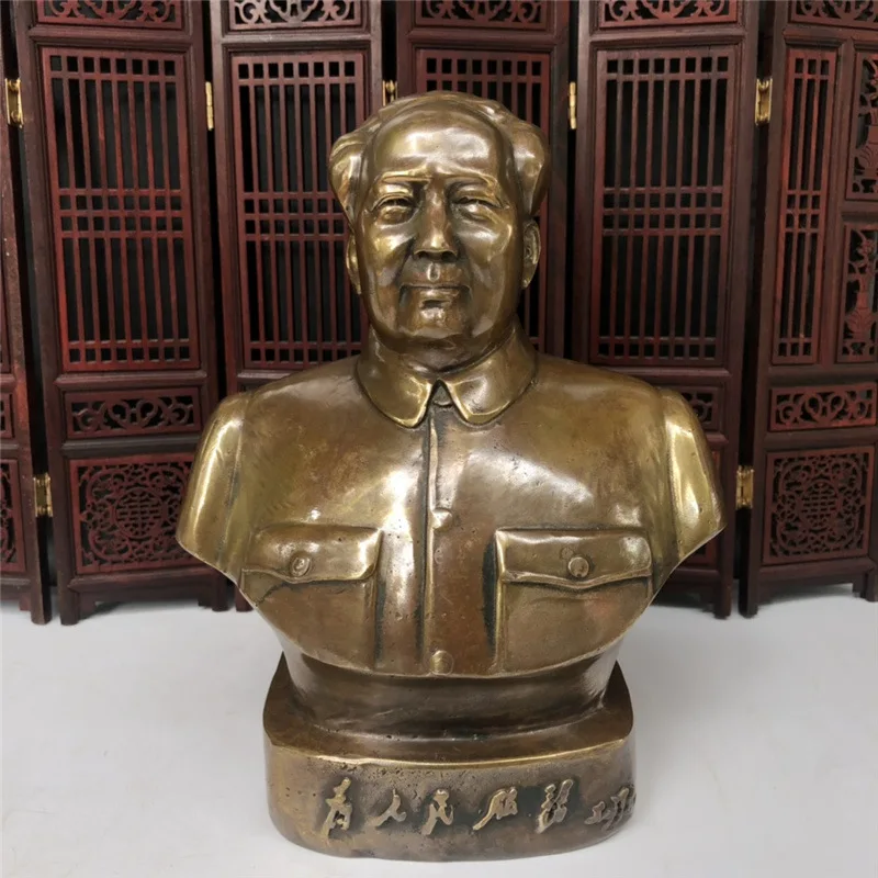 

Guyunzhai Wholesale Brass of Various Sizes Bust Purple Bronze Standing Statue Bust