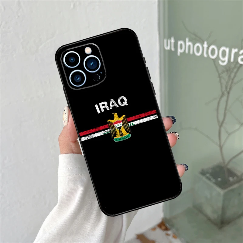 Iraqi Iraq Flag Case For iPhone 16 15 11 12 13 14 Pro Max Plus XS X XR 12 13 Mini Back Cover